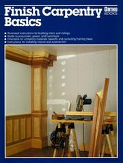 Cover of: Finish Carpentry Basics (Ortho library)