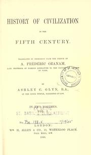Cover of: History of civilization in the fifth century by Frédéric Ozanam
