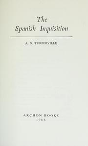Cover of: The Spanish Inquisition.