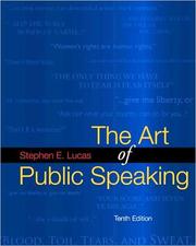 Cover of: The Art of Public Speaking by Stephen E. Lucas