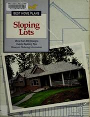 Cover of: Sloping lots