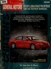 Cover of: Chilton's General Motors Century/Lumina/Grand Prix/Intrigue 1997-00 repair manual by Bob Doughten