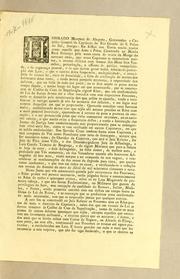 Cover of: Honrado Marquez de Alegrete, governador e capitão general da Capitania do Rio Grande de S. Pedro do Sul, amigo: Eu Elrei vos envio muito saudar como aquelle que amo e préso. Constando na Minha Real Presen̨ca pela vossa conta de trinta de mar̨co do corrente anno, que nessa capitania se commettem muitos, e atrozes delictos com damno dos Meus fieis vassallos, perturbącão, e offensa da publica tranquilidade, e da seguran̨ca pessoal ..