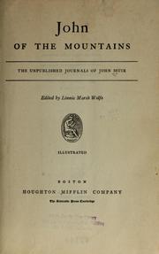 Cover of: John of the mountains | John Muir