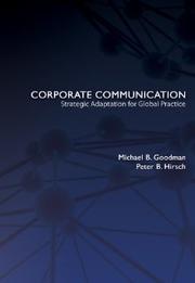Cover of: Corporate communication by Michael B. Goodman