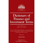 Dictionary of finance and investment terms by Downes, John