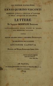 Cover of: Lettere di Saverio Scrofani Siciliano