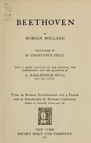 Cover of: Beethoven by Romain Rolland