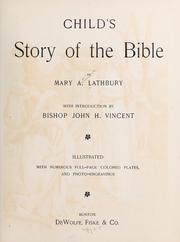 Cover of: Child's story of the Bible