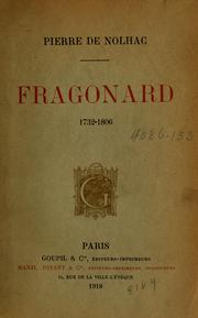 Cover of: Fragonard, 1732-1806.