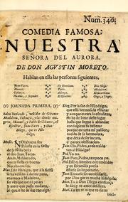 Cover of: Nuestra señora del aurora: comedia famosa