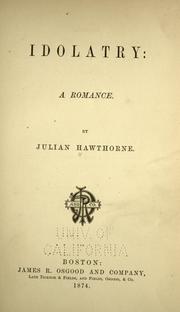 Cover of: Idolatry by Julian Hawthorne