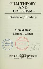 Cover of: Film theory and criticism by Gerald Mast