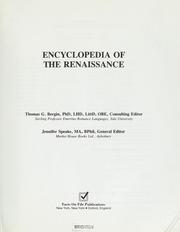 Cover of: Encyclopedia of the Renaissance by Thomas Goddard Bergin