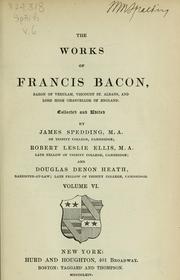 Cover of: The works of Francis Bacon by Francis Bacon
