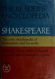 Cover of: The reader's encyclopedia of Shakespeare