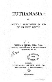 Cover of: Euthanasia | William Munk