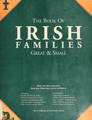 Cover of: The book of Irish families. by Michael C. O'Laughlin