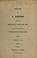 Cover of: Extracts from a letter addressed to Montague Gore, Esq. M.P., containing observations on the present state of the poor