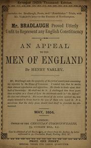 Cover of: Mr. Bradlaugh proved utterly unfit to represent any English constituency by Varley, Henry