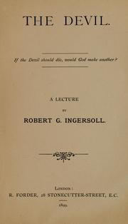 Cover of: The devil: a lecture