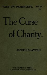 Cover of: The curse of charity | Clayton, Joseph