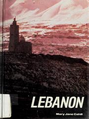 Cover of: Lebanon by Mary Jane Cahill
