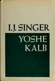 Cover of: Yoshe Kalb