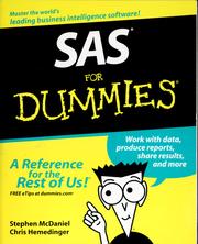 SAS for dummies by Stephen McDaniel, Chris Hemedinger