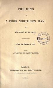 Cover of: The king and a poor northern man by M. P., M. P.