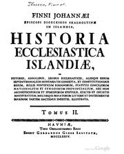Cover of: Historia ecclesiastica Islandiae