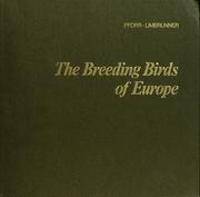 Cover of: The breeding birds of Europe 1 by Manfred Pforr