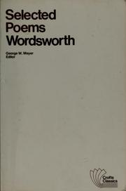 Cover of: Selected poems by William Wordsworth