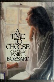 Cover of: A time to choose