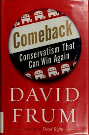 Cover of: Comeback: conservatism that can win again