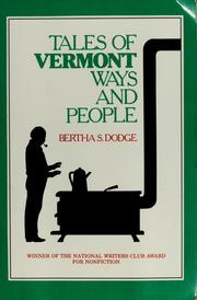 Cover of: Tales of Vermont ways and people