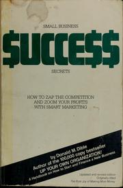 Cover of: Small business success secrets: how to zap the competition and zoom your profits with smart marketing