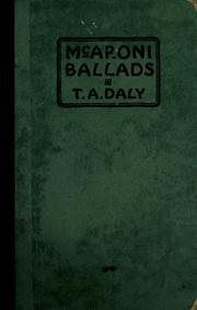 Cover of: McAroni ballads, and other verses