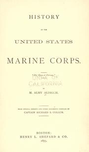 Cover of: History of the United States marine corps...