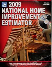 Cover of: 2009 National Home Improvement Estimator