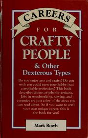 Cover of: Careers for crafty people & other dexterous types