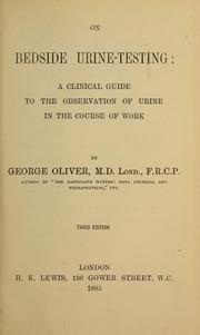 Cover of: On bedside urine-testing by George Arthur Oliver