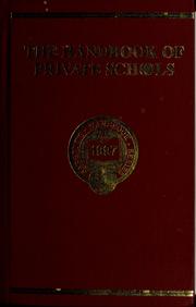 Cover of: The handbook of private schools | 