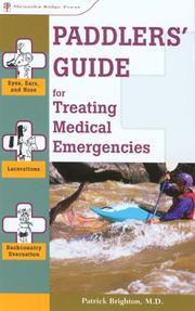 Cover of: Paddlers guide for treating medical emergencies