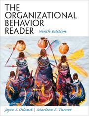 Cover of: The organizational behavior reader