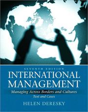 Cover of: International management: managing across borders and cultures