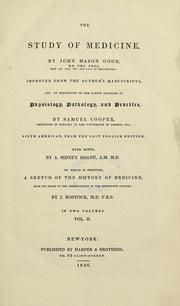 Cover of: The study of medicine. by John Mason Good