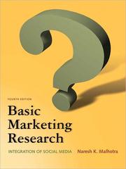 Cover of: Basic marketing research: integration of social media