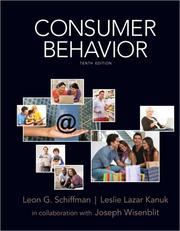 Cover of: Consumer behavior by Leon G. Schiffman
