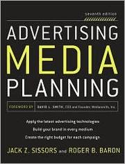 Cover of: Advertising media planning